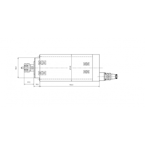 Шпиндель воздушного охлаждения GDZ80-2.2F (220V 4 bearing)-ER20